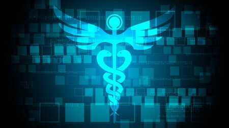 Abstract geometric medical cross shape medicine and science concept background medicine, medical, health, cross, healthcare decoration for flyers, poster, web, banner, and card vector illustration.のイラスト素材