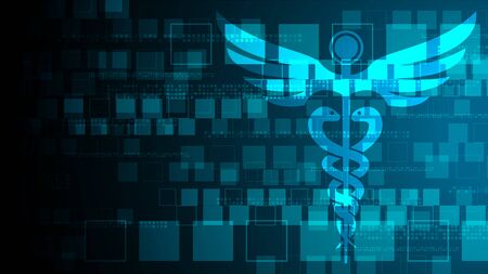 Abstract geometric medical cross shape medicine and science concept background medicine, medical, health, cross, healthcare decoration for flyers, poster, web, banner, and card vector illustration.のイラスト素材