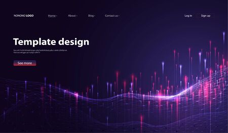 Abstract technology data visualization background. network futuristic wireframe. artificial intelligence. cyber security. visual information complexity. Intricate data threads plot.のイラスト素材