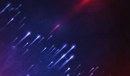 Abstract technology data visualization background. network futuristic wireframe. artificial intelligence. cyber security. visual information complexity. Intricate data threads plot.のイラスト素材