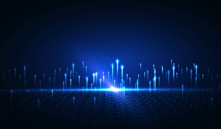 Abstract technology data visualization background. network futuristic wireframe. artificial intelligence. cyber security. visual information complexity. Intricate data threads plot.のイラスト素材