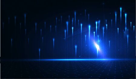 Abstract technology data visualization background. network futuristic wireframe. artificial intelligence. cyber security. visual information complexity. Intricate data threads plot.のイラスト素材