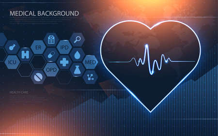 Modern medical technology and innovation concept. health care pattern medical innovation concept background design.のイラスト素材