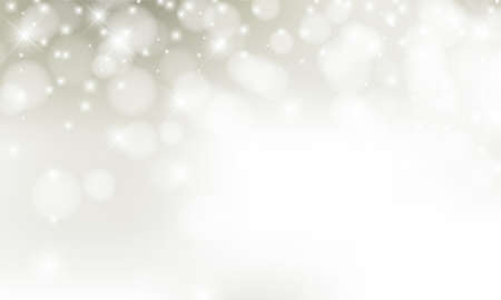 Christmas background with blur golden lights with snowflakes. vector design.のイラスト素材