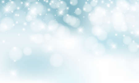 Christmas background with blur golden lights with snowflakes. vector design.のイラスト素材