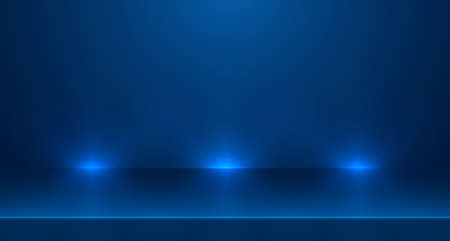 Blue empty room studio used for background and display of content design. banner for advertise product on website. vector Illustration design.のイラスト素材