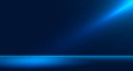 Blue empty room studio used for background and display of content design. banner for advertise product on website. vector Illustration design.のイラスト素材