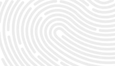 Fingerprint icon design for app and finger print flat scan. design on white background.のイラスト素材