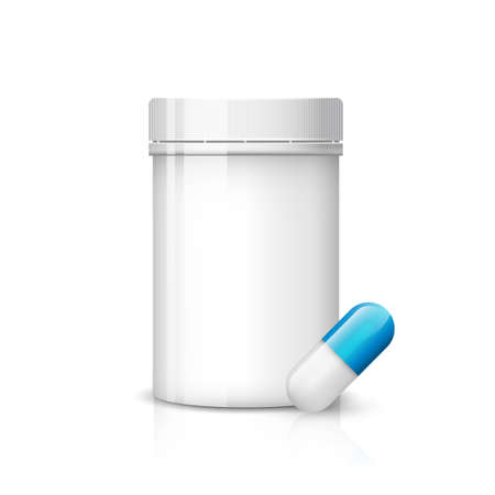 Pill bottle vector designのイラスト素材