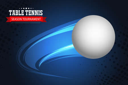table Tennis tournament. poster or banner vector template design.のイラスト素材