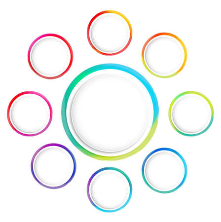 Modern round or circles abstract banners overlay. Graphic banners concept vector design.のイラスト素材