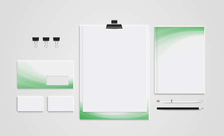 Branding template corporate company design, Set for business hotel, resort, spa, luxury premium, vector design.のイラスト素材
