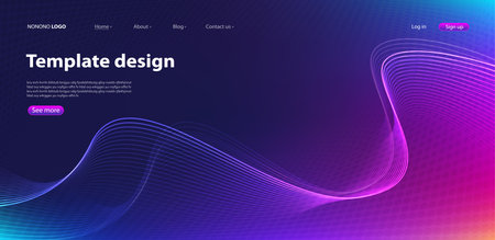 Abstract background modern design. Landing Page. Template for websites or apps.Vectorのイラスト素材