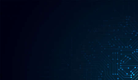 Abstract technology geometric and connection system pink and blue background concept with digital circuit board. vector illustration design.のイラスト素材