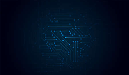 Abstract technology geometric and connection system pink and blue background concept with digital circuit board. vector illustration design.のイラスト素材