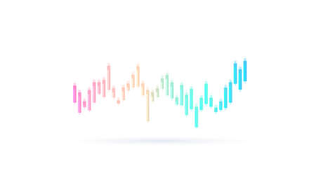 Stock market investment trading graph in graphic concept suitable for financial investment or Economic trends business idea. Vector illustration design.のイラスト素材