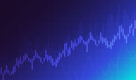 Stock market investment trading graph in graphic concept suitable for financial investment or...