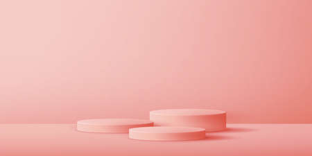 Cosmetic background and premium podium display for product presentation branding and packaging presentation. studio stage with shadow of background. vector design.のイラスト素材