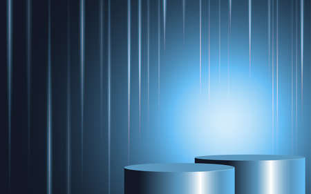 Abstract Background Blue gradient for Insert text, copy space, ad. vector illustration.のイラスト素材
