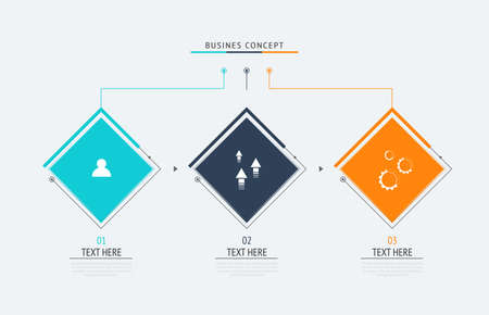 Infographics number options template. Can be used for work flow layout, diagram, business step.のイラスト素材