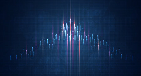 Blue light streak, fiber optic, speed line, futuristic background for 5g or 6g technology wireless data transmission, high-speed internet in abstract. internet network concept. vector design.のイラスト素材