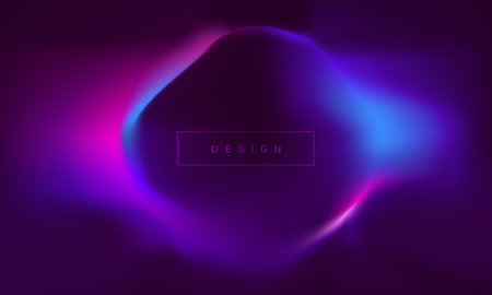 Trendy gradient background, colourful abstract liquid shape design template. wallpaper for poster, brochure, advertising, placard, Invitation card, music festival, night club. vector design.のイラスト素材