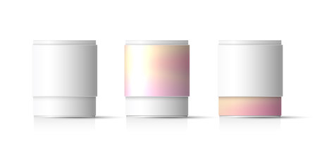 Set packaging design template for product. box packaging template on empty background. vector design.のイラスト素材