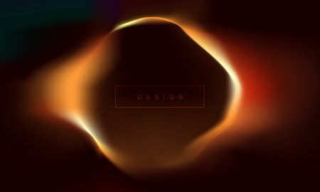 Trendy minimalistic fluid blurred gradient background. colourful abstract liquid shape design template. wallpaper for poster, brochure, advertising, placard, music festival, night club. vector design.のイラスト素材