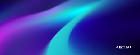 Gradient abstract backgrounds of northern lights. aurora borealis sky. soft tender purple, green, pink and blue gradients for app, web design, webpages, banners, greeting cards. vector design.のイラスト素材