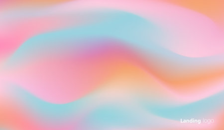 Pastel abstract gradient backgrounds. soft tender pink, yellow, purple, blue and orange gradients for app, web design, webpages, banners, greeting cards. color gradient of candy. vector design.のイラスト素材