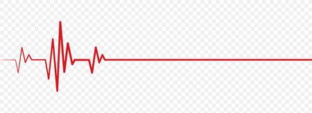 Heart pulse and heartbeat. heartbeat lone, cardiogram. beautiful healthcare, medical background. modern simple design for medical apps, websites and hospital. vector design.のイラスト素材