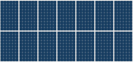Futuristic solar panel technology concept with digital interface, clean energy, and sustainable power generation for innovation, environment, and green energy solutions. vector design.のイラスト素材