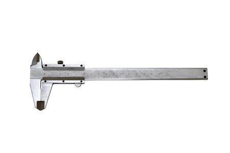 Vernier Caliper isolated on white background with clipping path.の写真素材