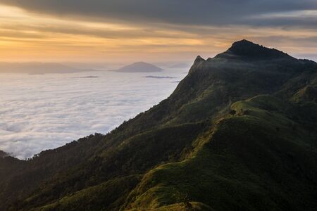 Doi Pha Tang in Chiangrai province of Thailand.の写真素材