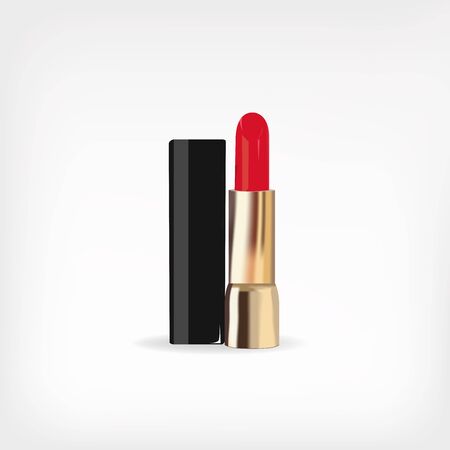 Realistic design, Realistic design, Lipstick design, Concept of lipstick, Color of lipstickのイラスト素材