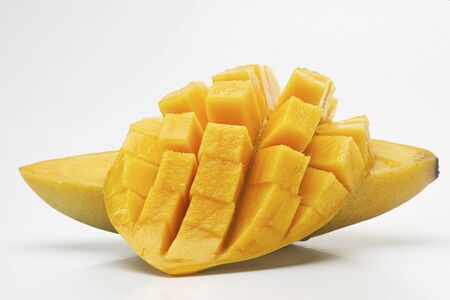 Mango on a white background.の写真素材