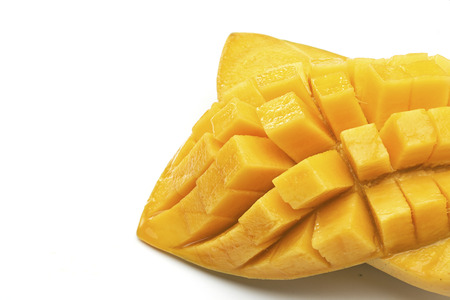 Mango on a white background.の写真素材
