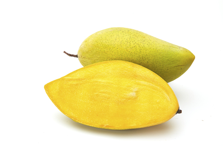 Mango on a white background.の写真素材