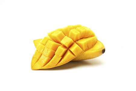 Mango on a white background.の写真素材
