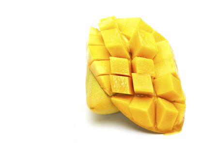 Mango on a white background.の写真素材