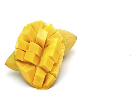 Mango on a white background.の写真素材