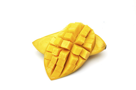 Mango on a white background.の写真素材