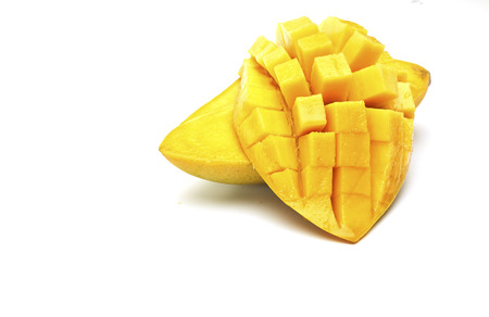 Mango on a white background.の写真素材