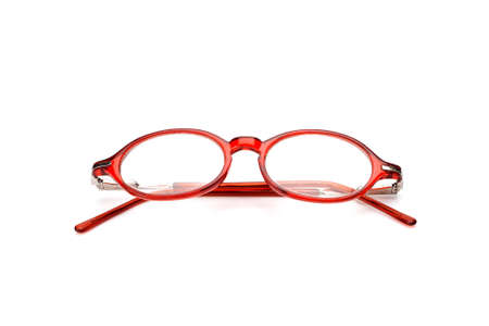Eye glasses isolated on white backgroundの写真素材
