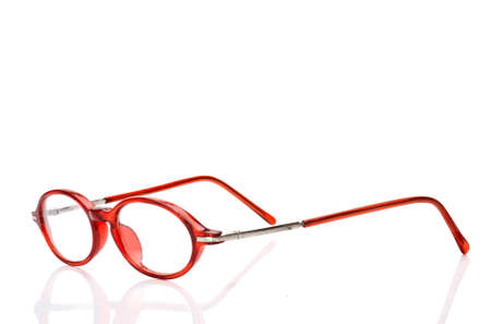 Eye glasses isolated on white backgroundの写真素材