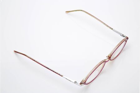 Eye glasses isolated on white backgroundの写真素材