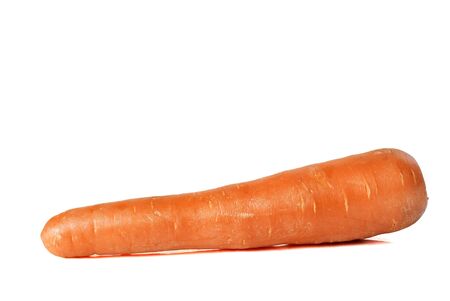 carrot on white background の写真素材