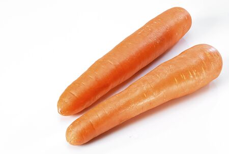 carrot on white background の写真素材