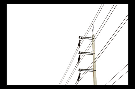 electricity postの写真素材