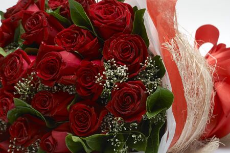 Bouquet of red rosesの写真素材